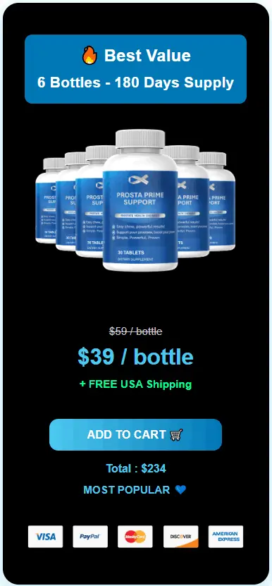 Buy ProstaPrime Support 6 Bottle